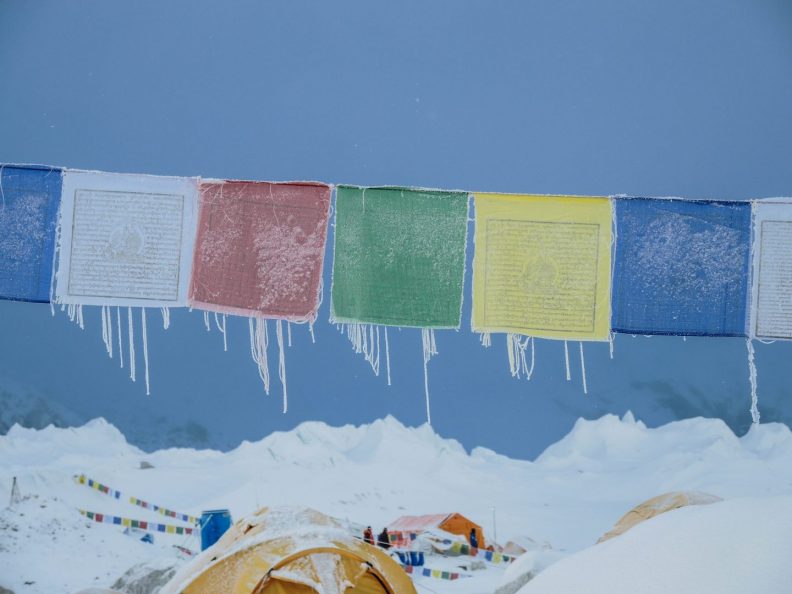 Prayer flags in Himalaya
