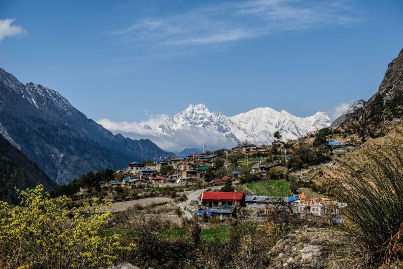 Chhokung Paro in Tsum Valley, Manasla, Himalaya, Nepal