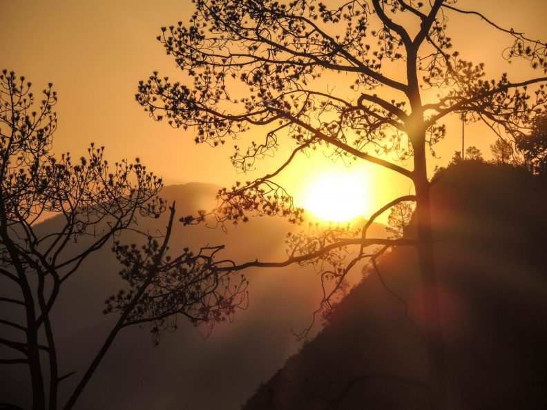 Enjoying the Sunrise in Jyamrung, Nepal