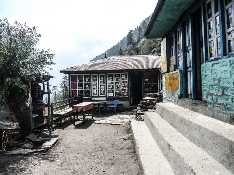 Teahouse in Langtang valley in Himalaya, Nepal.
