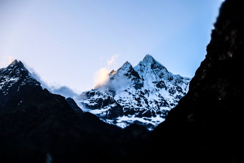 Gaurishankar 7123 meter in Rolwaling, Himalaya, Nepal