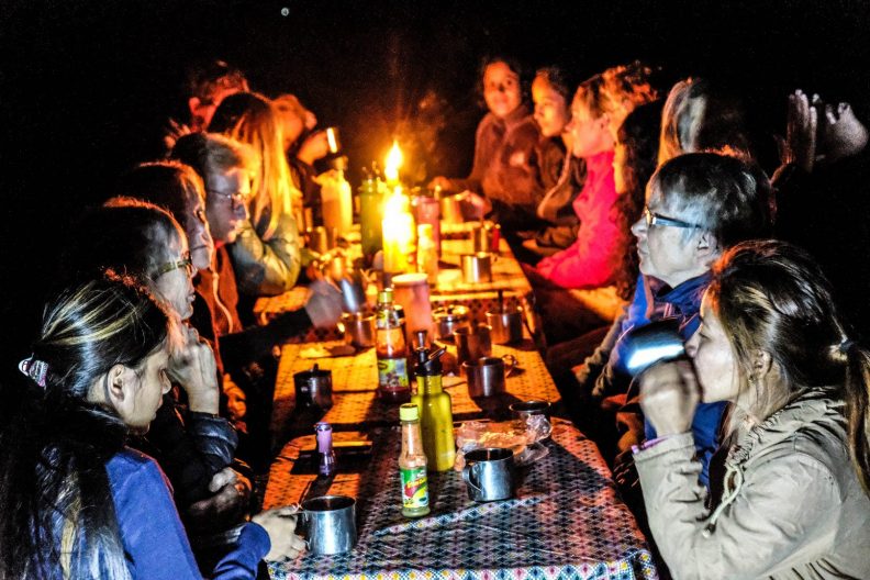 Dinner camping Nepal