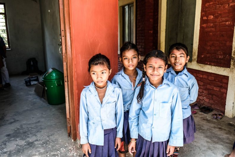 School girls in Nepal