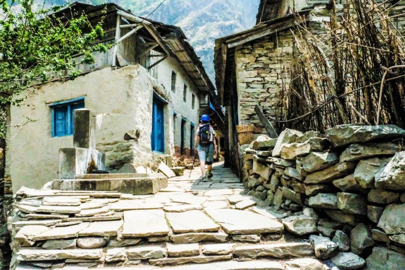 Jagat Village, Manaslu, Nepal