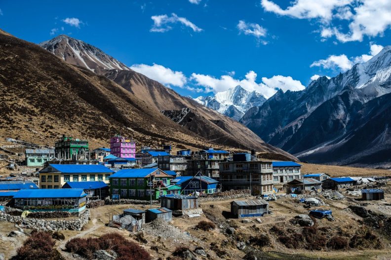 Kyanjin Gompa in Langtang Valley, Himalaya, Nepal