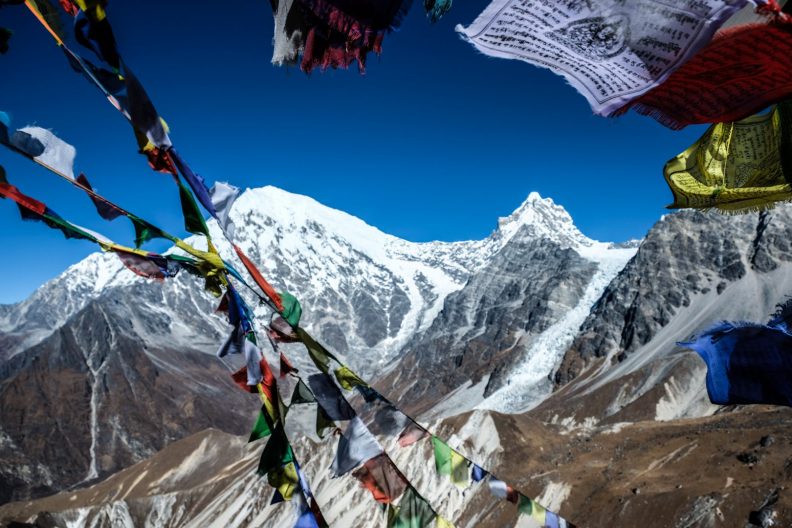 Langtang Lirung in Himalaya, Nepal
