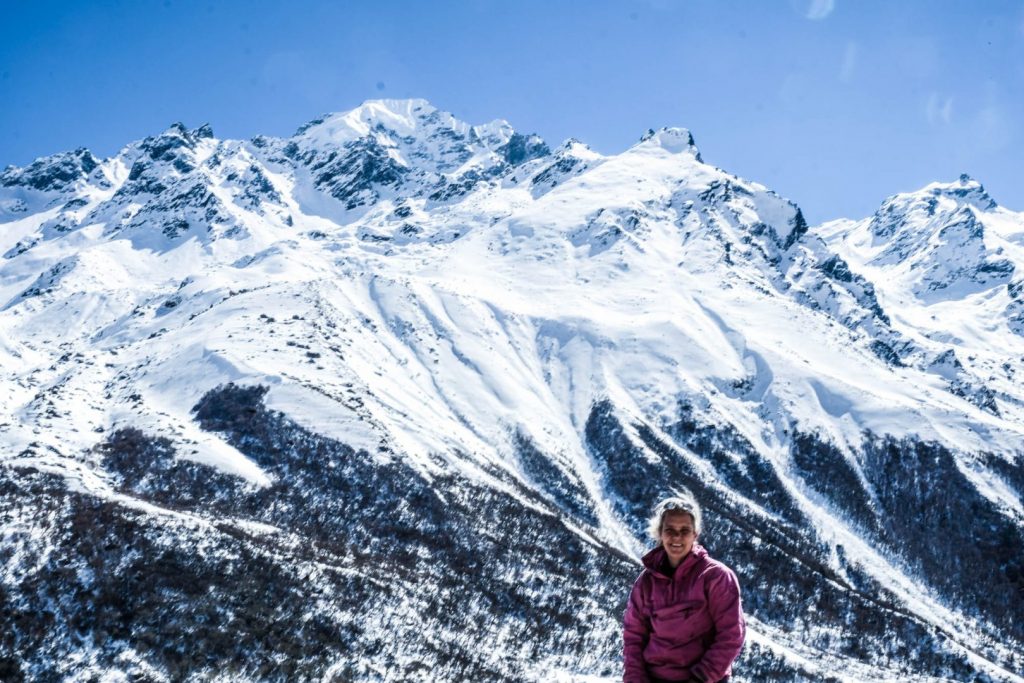 Naya Kanga Peak 5.846 meter in Langtang, Himalaya, Nepal
