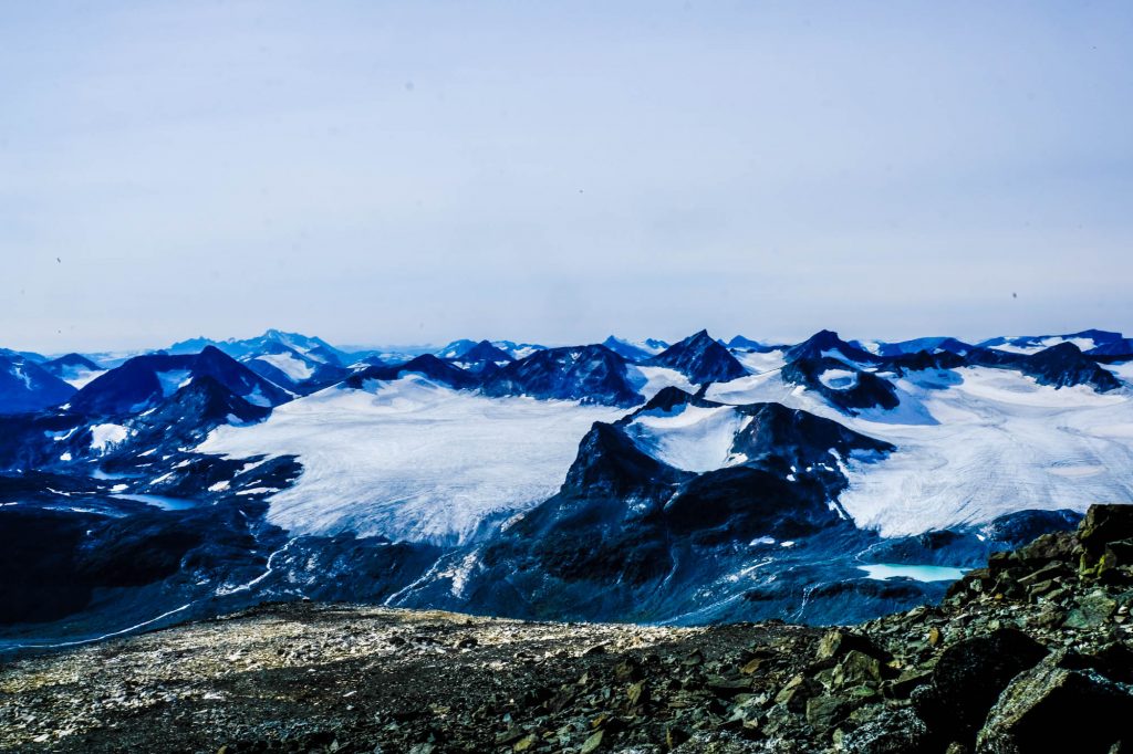 View from the top of Surtningssue in Jotunheimen, Norway